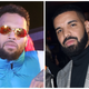 Chris Brown, left; Drake.